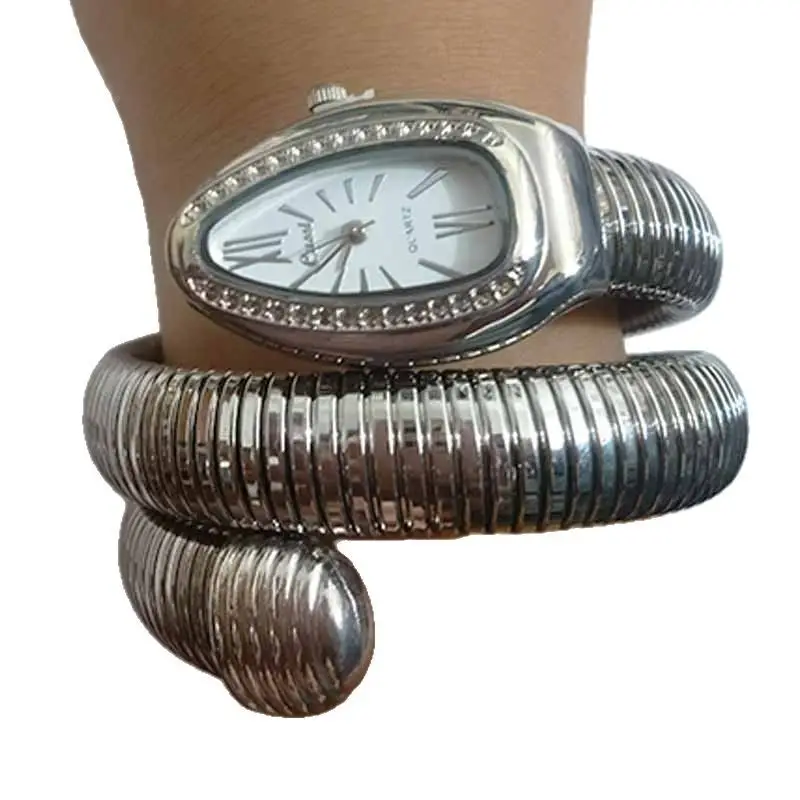 Golden Snake Design Watch for Men Women