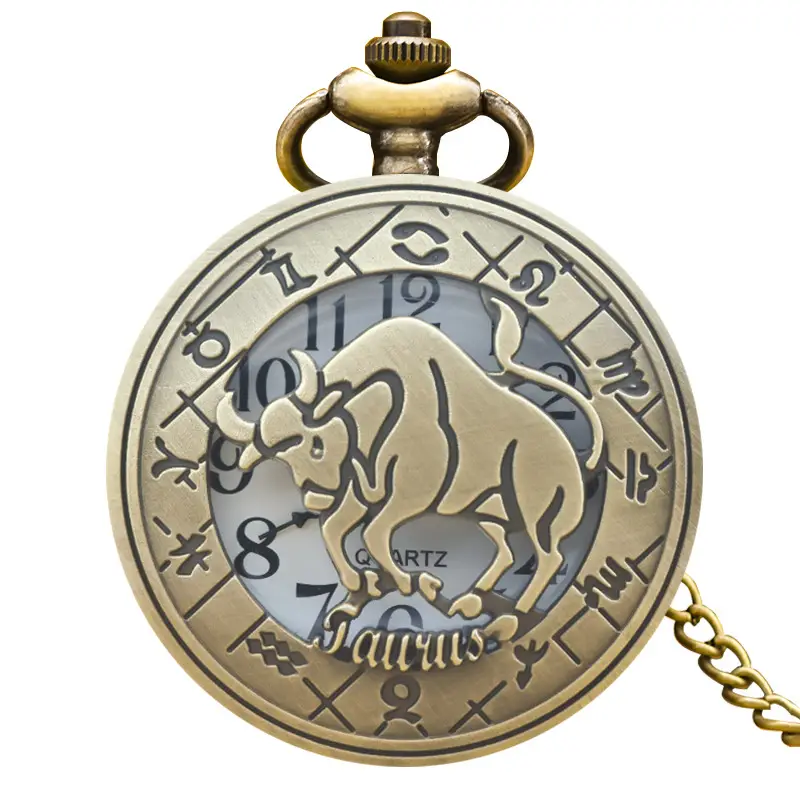 Cross-border Quartz Pocket Watch with Twelve Constellation Design - Image 2