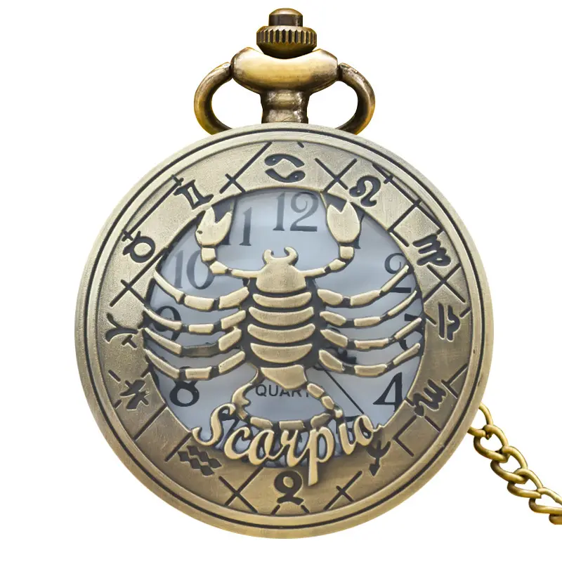 Cross-border Quartz Pocket Watch with Twelve Constellation Design - Image 3
