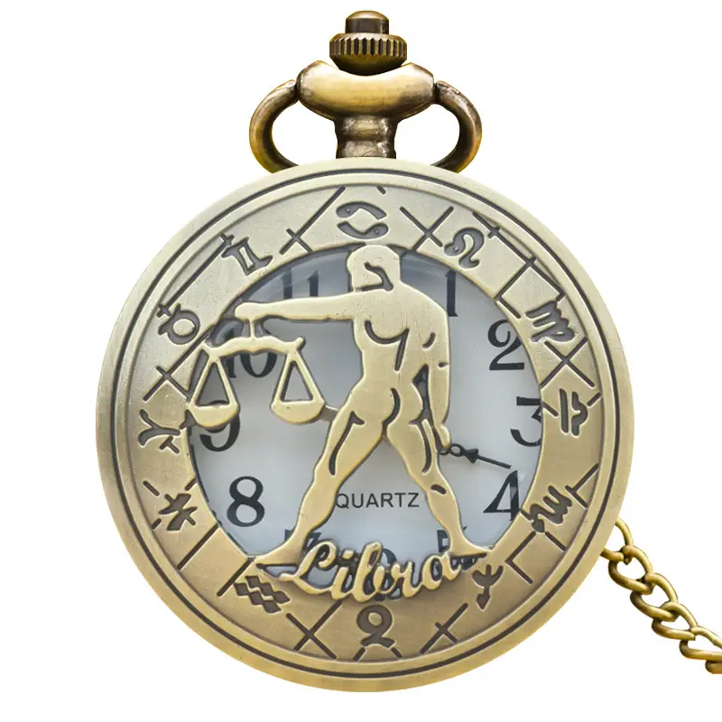 Cross-border Quartz Pocket Watch with Twelve Constellation Design - Image 4