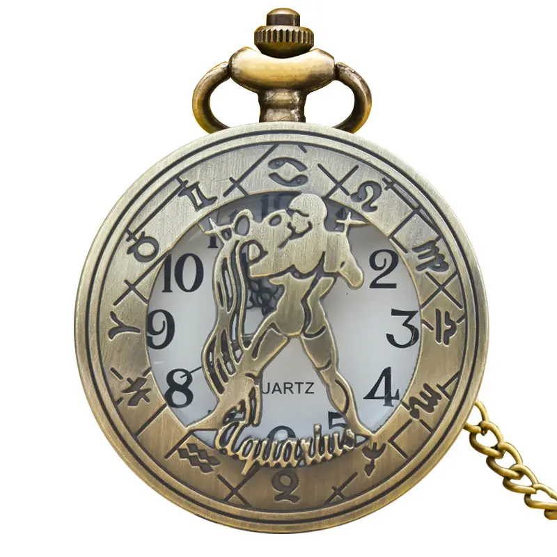 Cross-border Quartz Pocket Watch with Twelve Constellation Design - Image 7