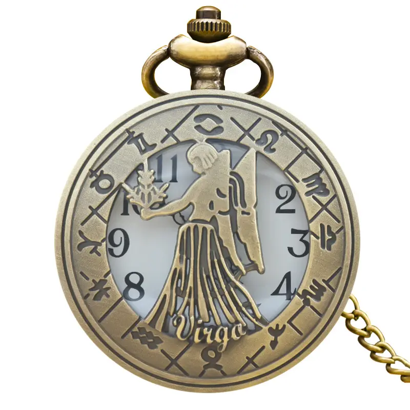 Cross-border Quartz Pocket Watch with Twelve Constellation Design - Image 9