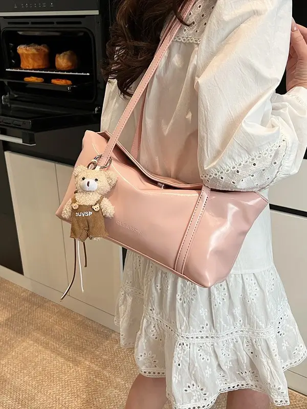 Pink Single Shoulder Underarm Pillow Bag for Women 2026 - Image 10
