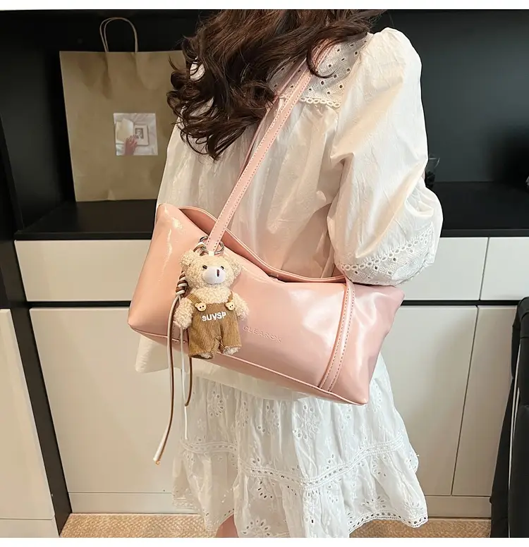 Pink Single Shoulder Underarm Pillow Bag for Women 2026 — feature 27