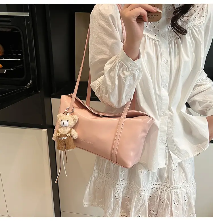 Pink Single Shoulder Underarm Pillow Bag for Women 2026 — feature 28