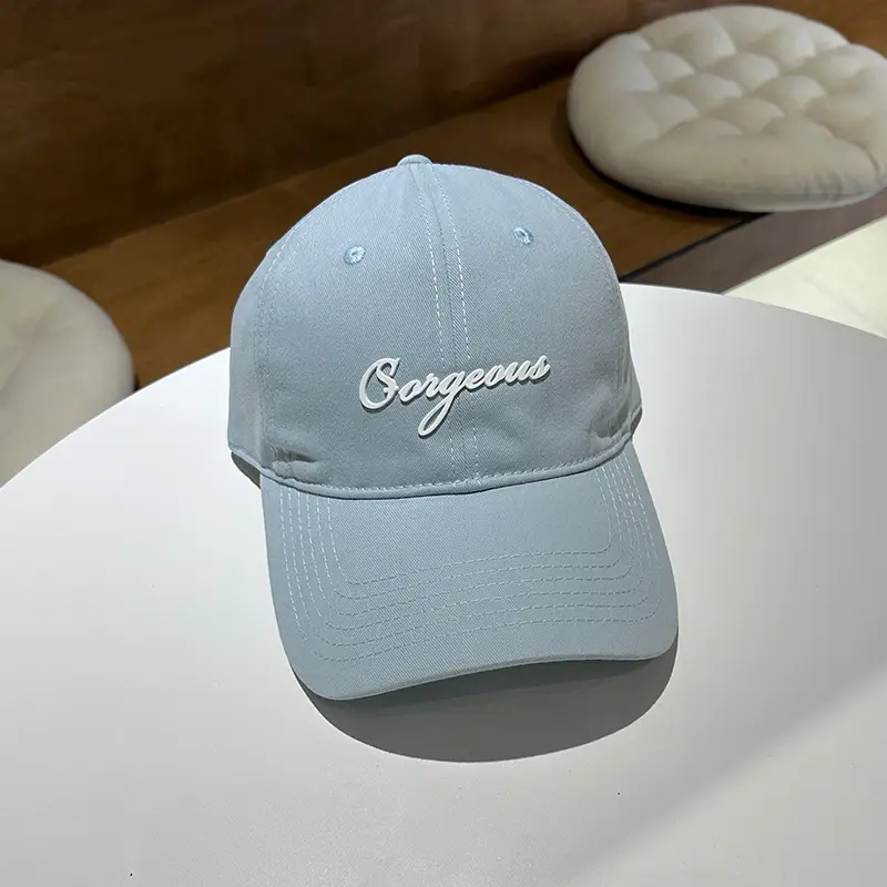 Women's Black Embroidered Baseball Cap with "Gorgeous" Text — feature 15