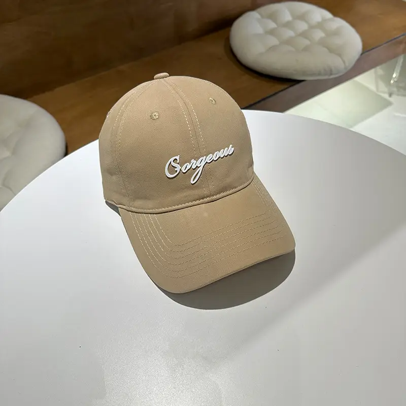 Women's Black Embroidered Baseball Cap with "Gorgeous" Text - Image 3