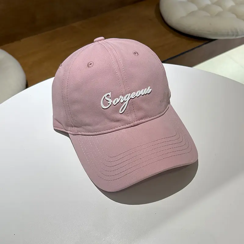 Women's Black Embroidered Baseball Cap with "Gorgeous" Text - Image 5