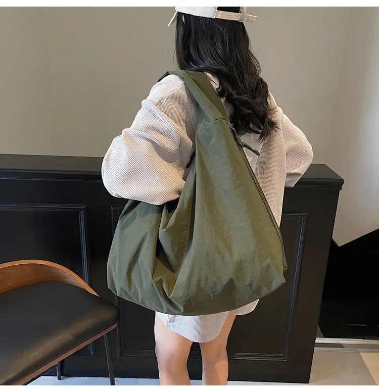 Women's Large Canvas Shoulder Bag Beige 2025 — feature 20