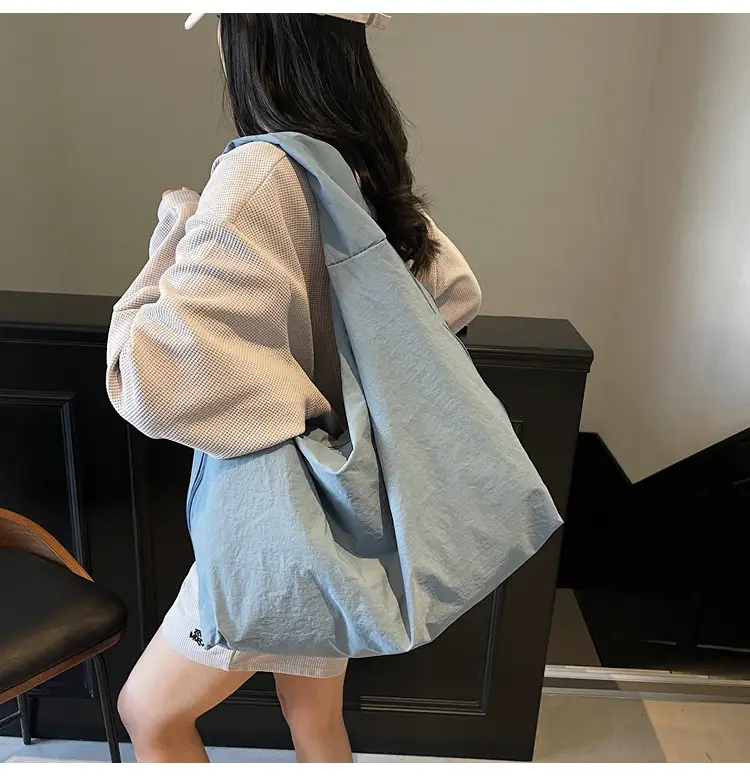 Women's Large Canvas Shoulder Bag Beige 2025 — feature 23