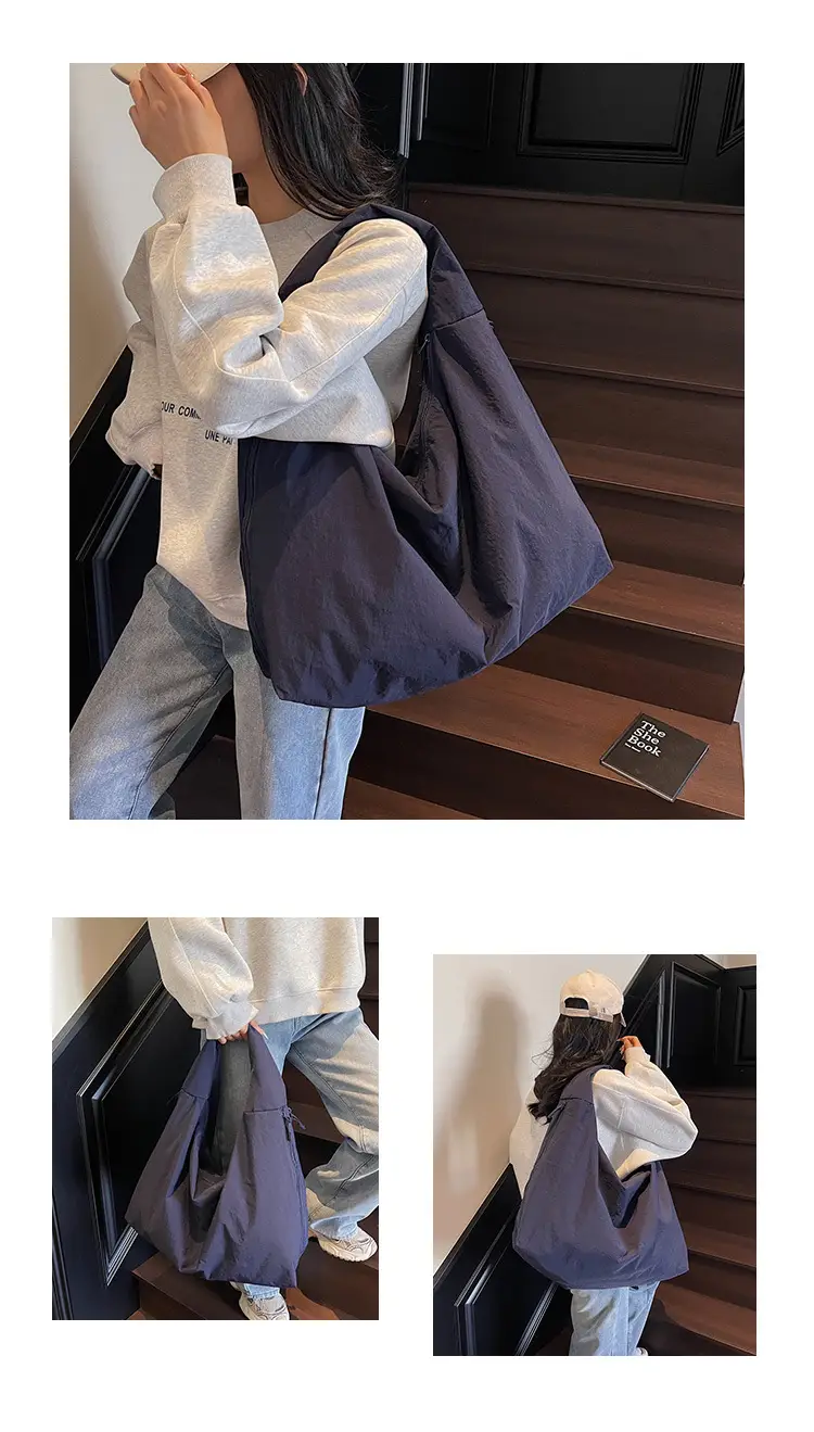 Women's Large Canvas Shoulder Bag Beige 2025 — feature 28