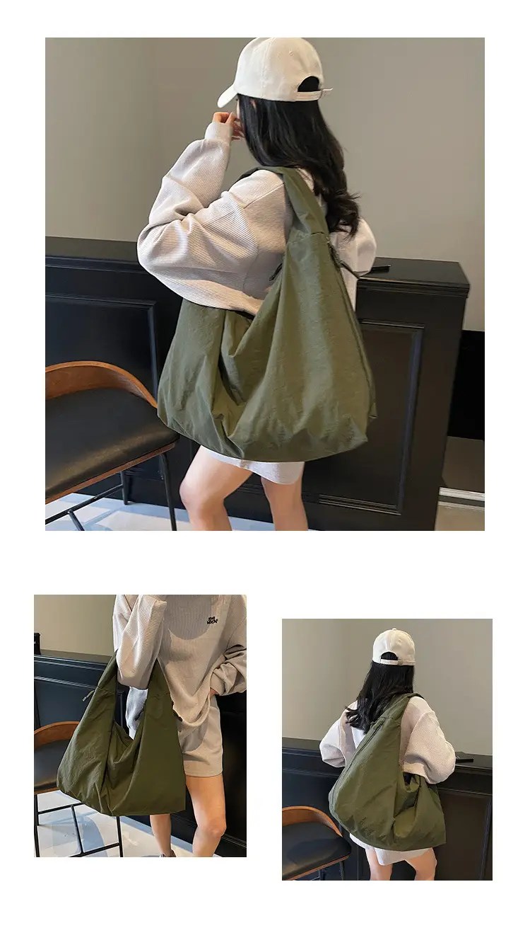 Women's Large Canvas Shoulder Bag Beige 2025 — feature 29