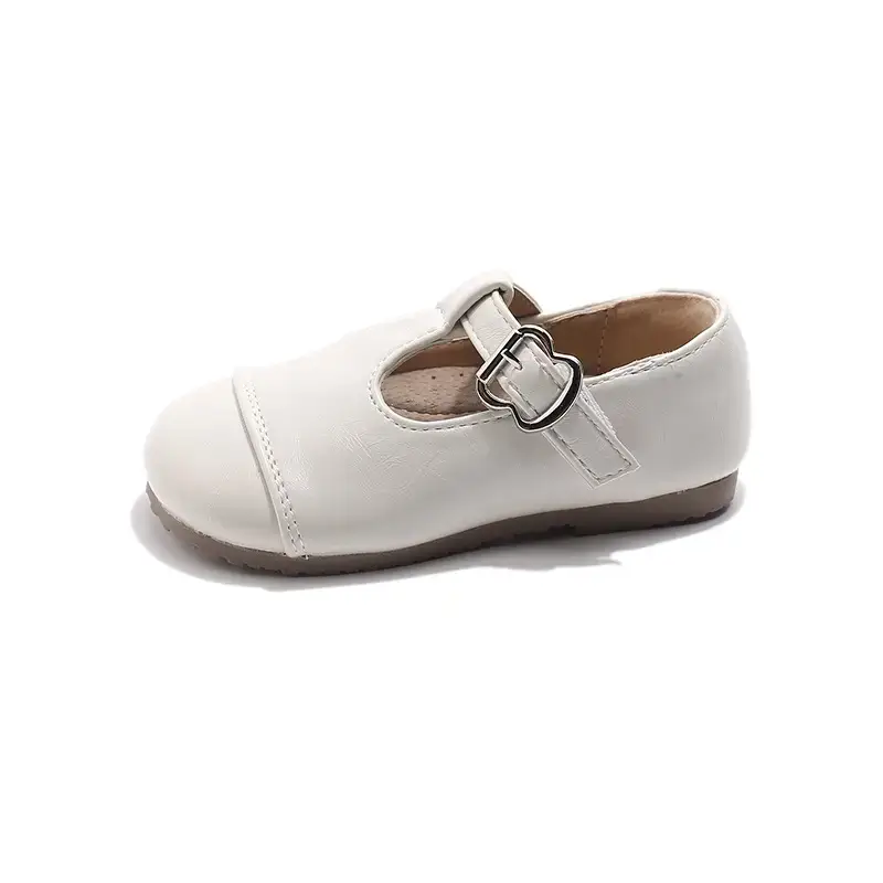 Girls Leather Sandals Spring Autumn Red Baby Shoes - Image 8