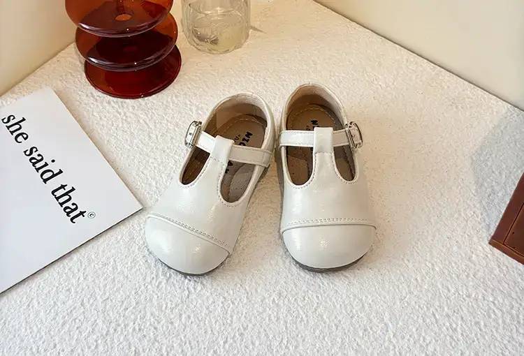 Girls Leather Sandals Spring Autumn Red Baby Shoes — feature 12