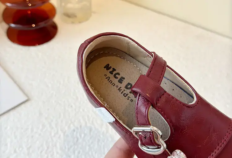 Girls Leather Sandals Spring Autumn Red Baby Shoes — feature 20