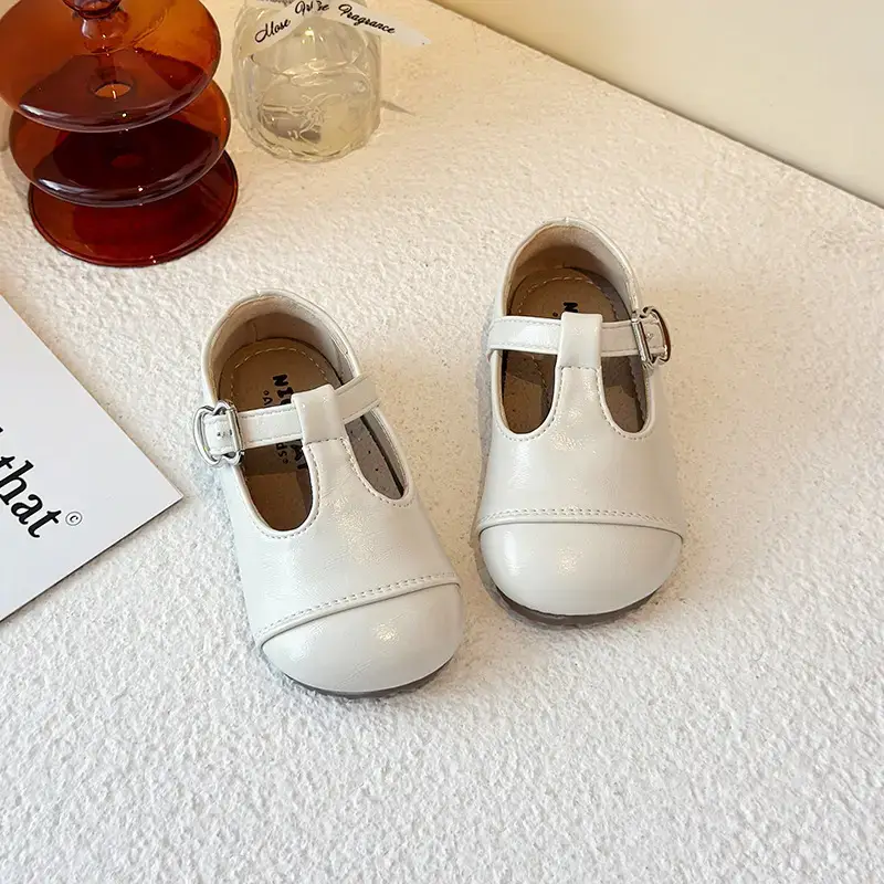 Girls Leather Sandals Spring Autumn Red Baby Shoes