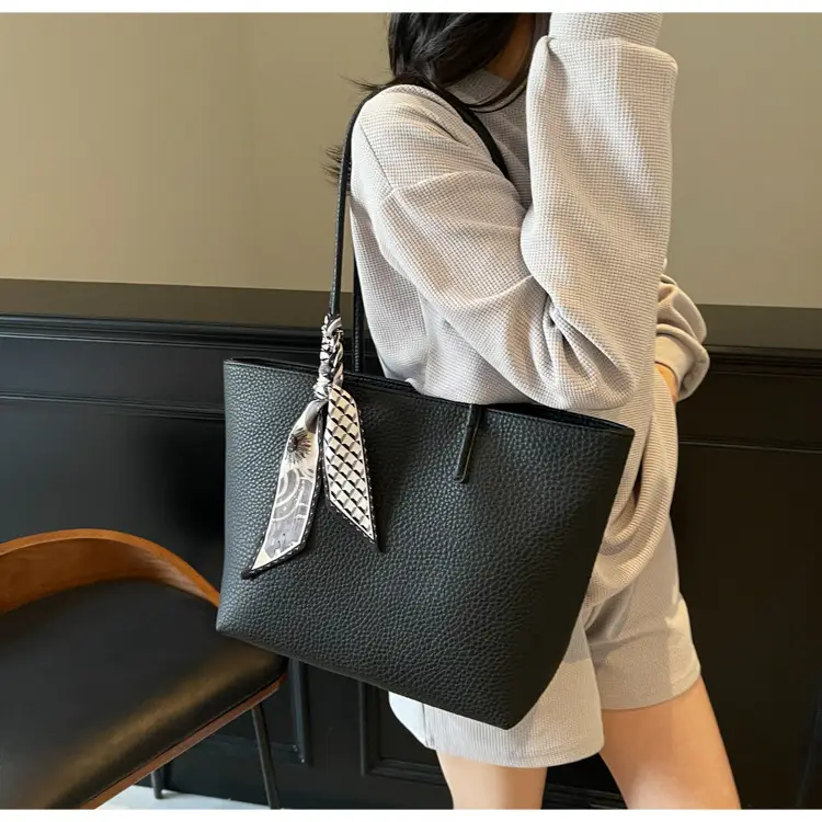 Women's Large Capacity Korean Style Tote Bag Beige — feature 21