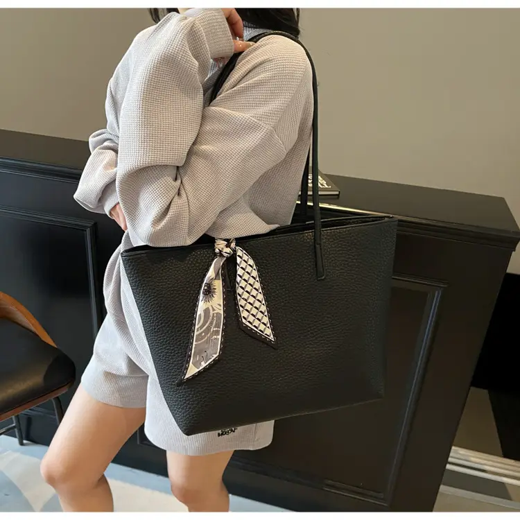 Women's Large Capacity Korean Style Tote Bag Beige — feature 22