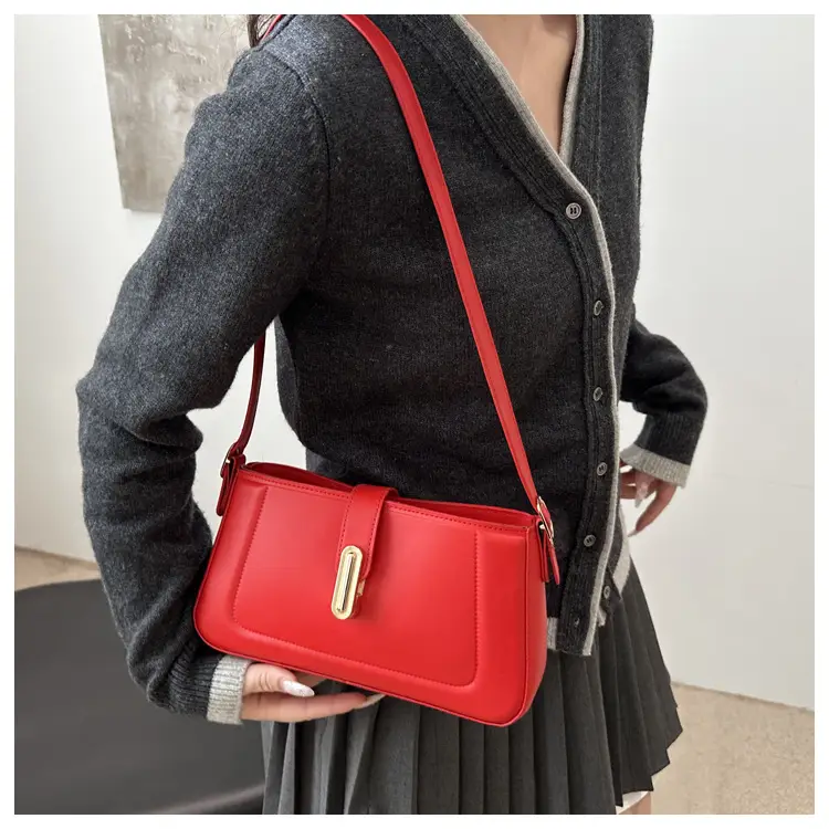 White Minimalist Square Shoulder Bag for Women — feature 10