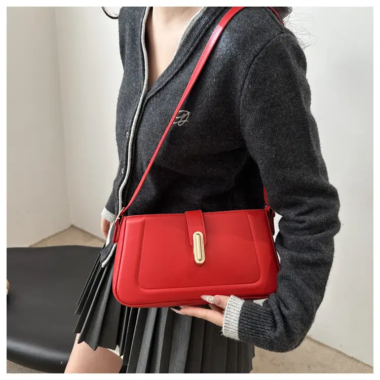 White Minimalist Square Shoulder Bag for Women — feature 11