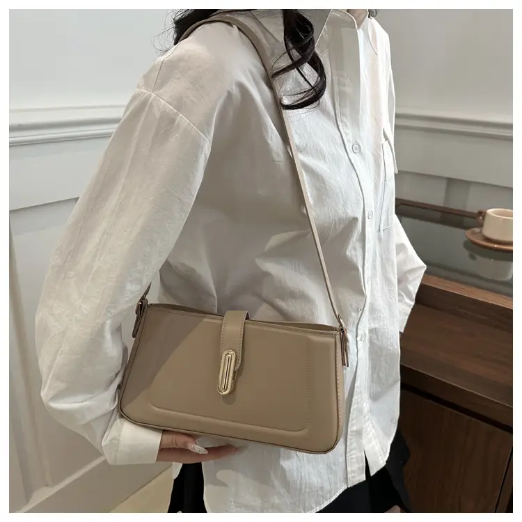 White Minimalist Square Shoulder Bag for Women — feature 15