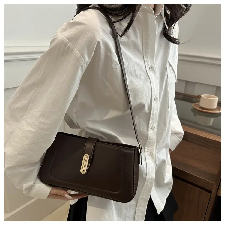 White Minimalist Square Shoulder Bag for Women — feature 18