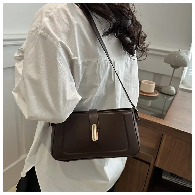 White Minimalist Square Shoulder Bag for Women — feature 19