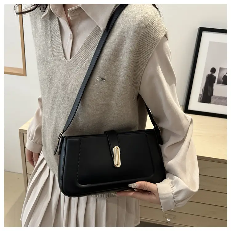 White Minimalist Square Shoulder Bag for Women — feature 23