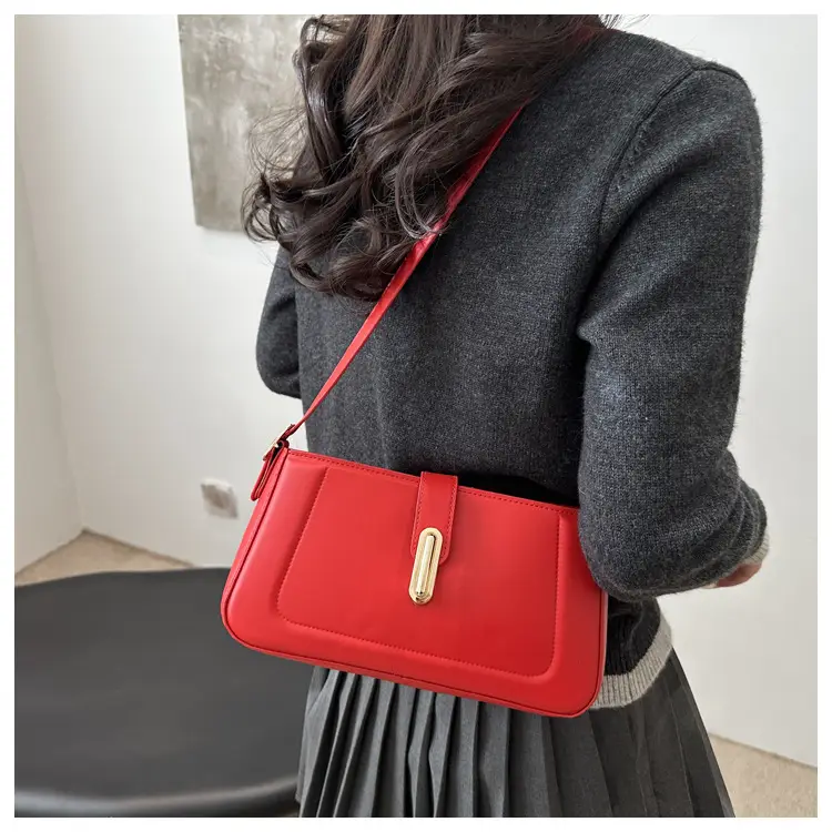 White Minimalist Square Shoulder Bag for Women — feature 9