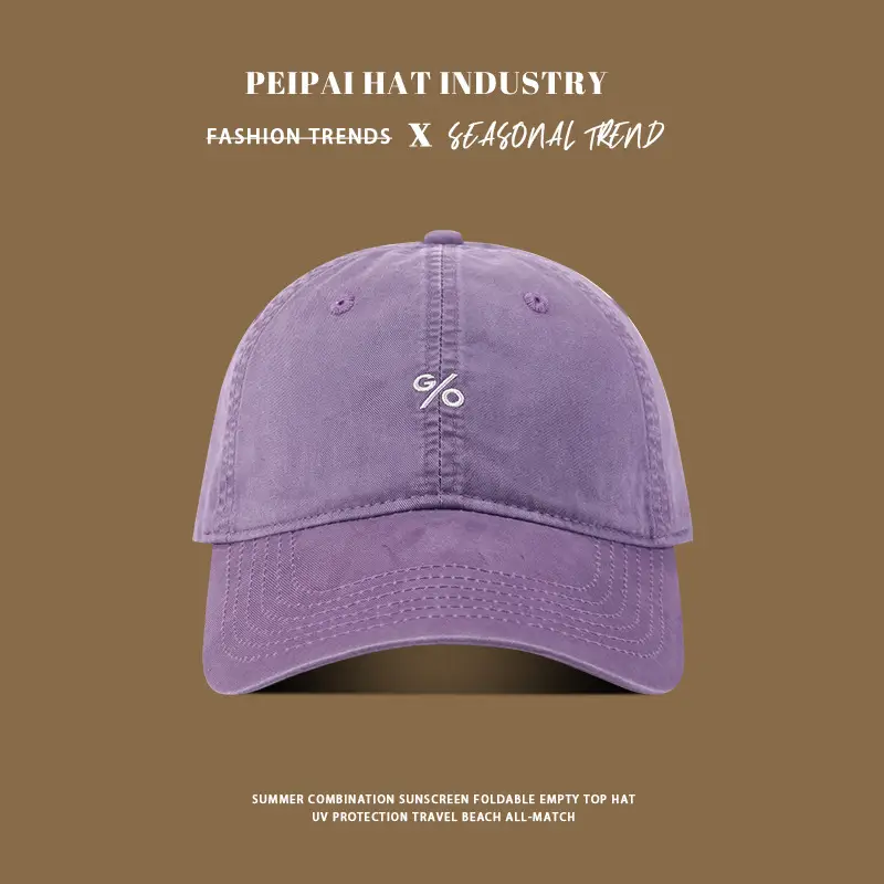 Women's Pink Embroidered Baseball Cap Summer Wear — feature 7