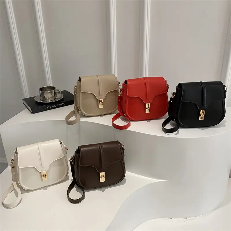 White Saddle Shoulder Bag for Women
