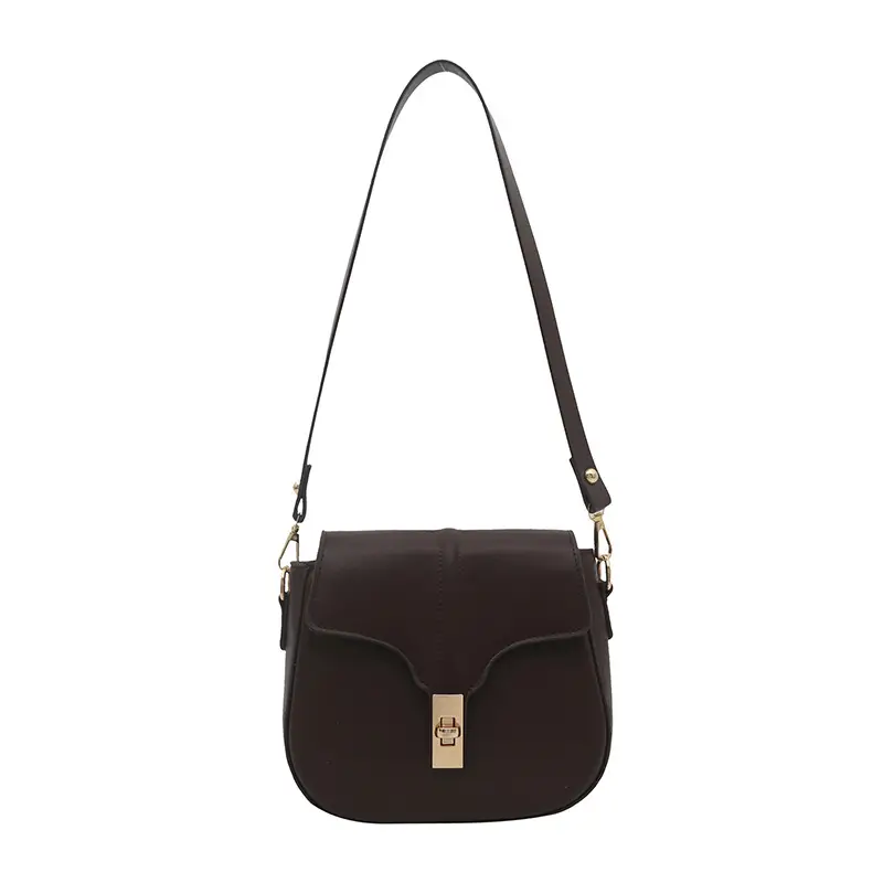 White Saddle Shoulder Bag for Women
