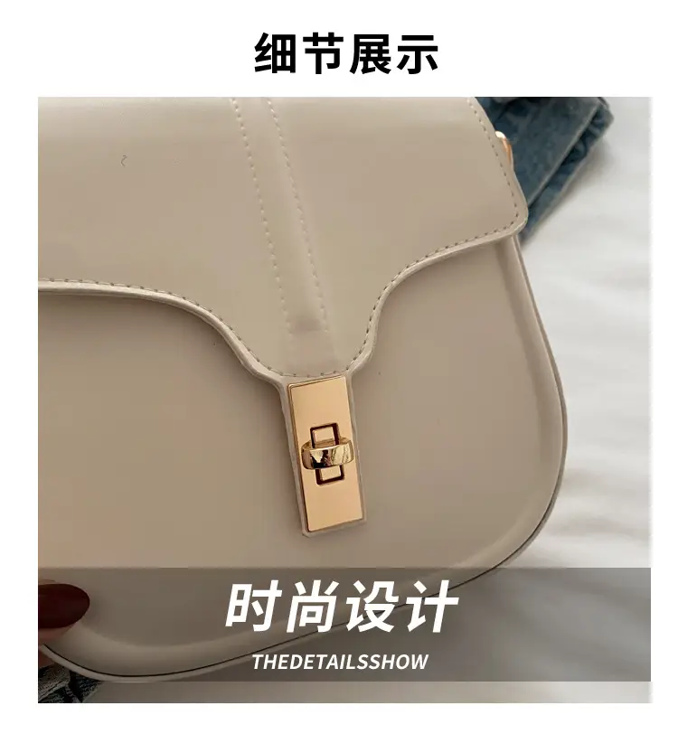 White Saddle Shoulder Bag for Women — feature 3