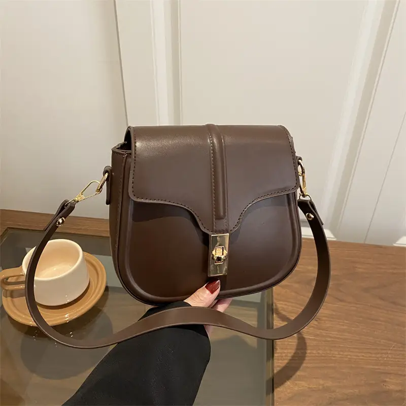 White Saddle Shoulder Bag for Women