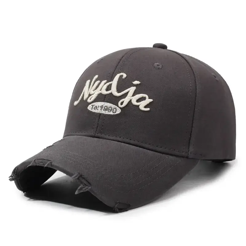 Korean Style Embroidered Baseball Caps for Men Women - Image 2