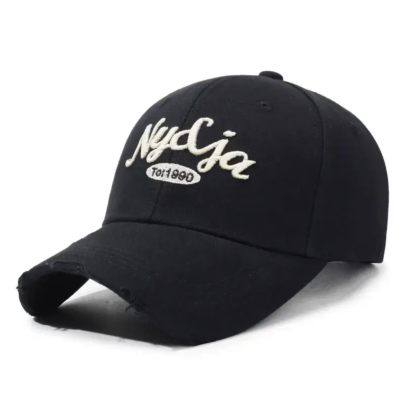 Korean Style Embroidered Baseball Caps for Men Women - Image 3