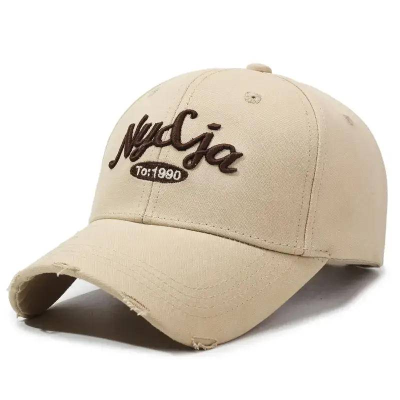 Korean Style Embroidered Baseball Caps for Men Women - Image 5