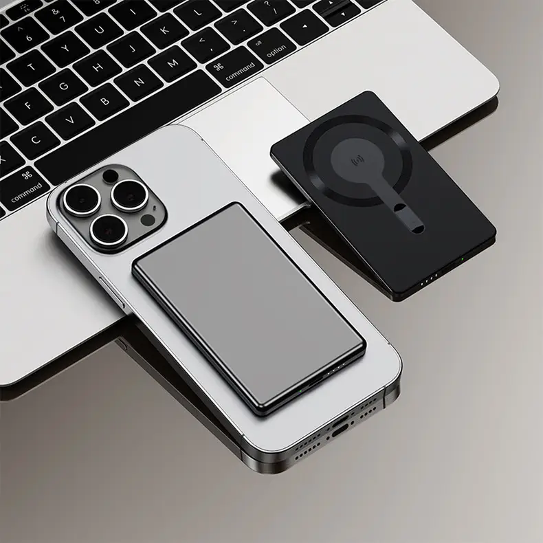 Ultra-thin aluminum alloy 20W super fast charging Magsafe magnetic wireless charging treasure 10000 mA mobile power supply — feature 26