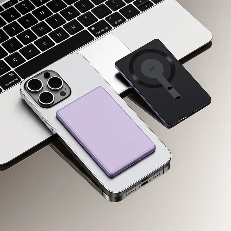 Ultra-thin aluminum alloy 20W super fast charging Magsafe magnetic wireless charging treasure 10000 mA mobile power supply — feature 27