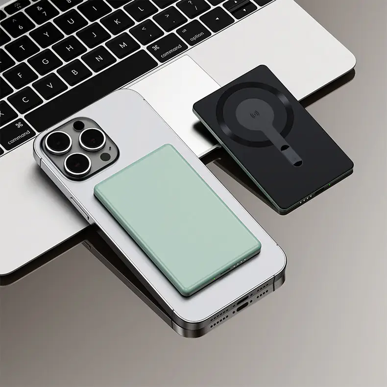 Ultra-thin aluminum alloy 20W super fast charging Magsafe magnetic wireless charging treasure 10000 mA mobile power supply — feature 28