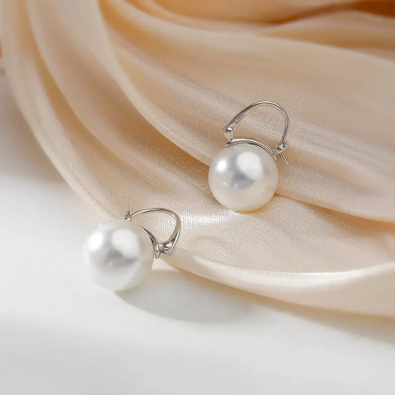 Pearl French Earrings Light Luxury Elegant - Image 4