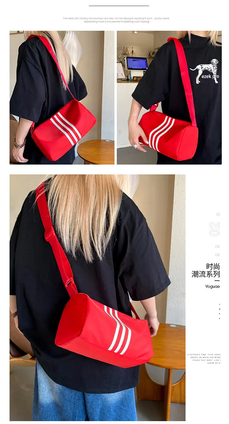 Red Japanese Crossbody Bag for Women Large Capacity Leather Goods — feature 31