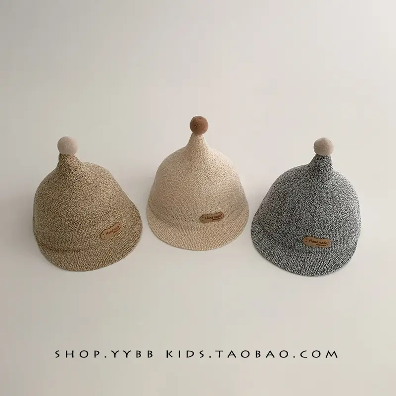 Blue Woven Duck Tongue Straw Hat for Kids
