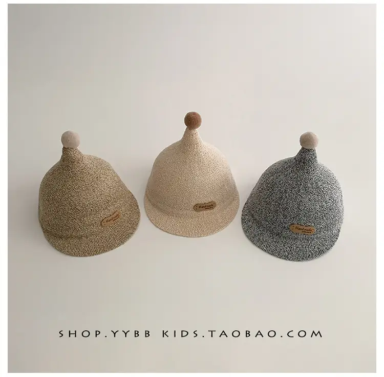 Blue Woven Duck Tongue Straw Hat for Kids — feature 1