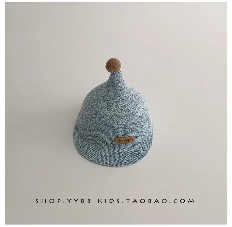 Blue Woven Duck Tongue Straw Hat for Kids — feature 10