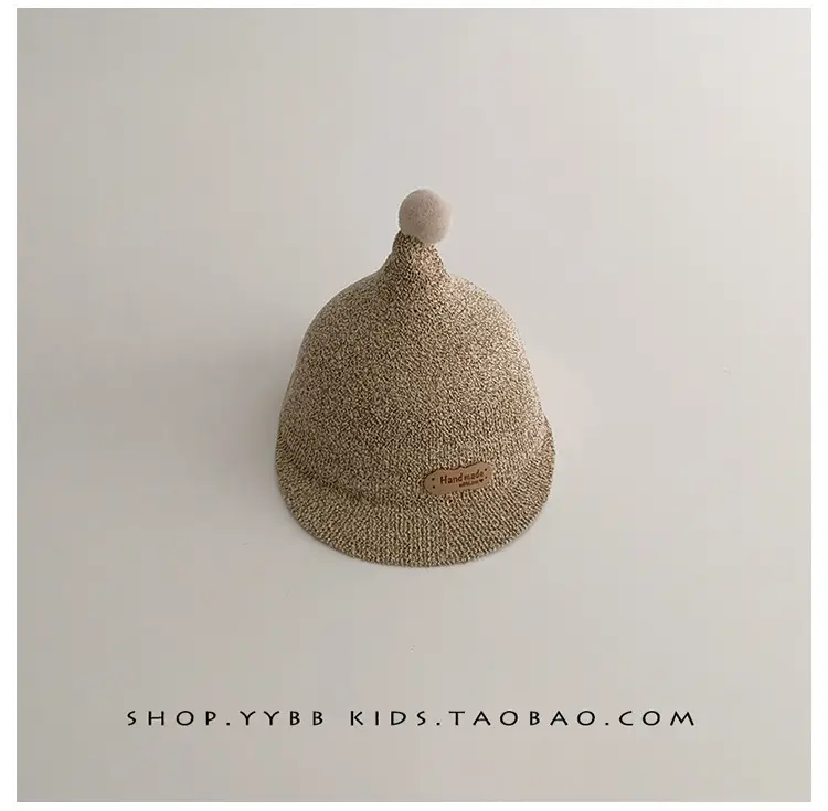 Blue Woven Duck Tongue Straw Hat for Kids — feature 12
