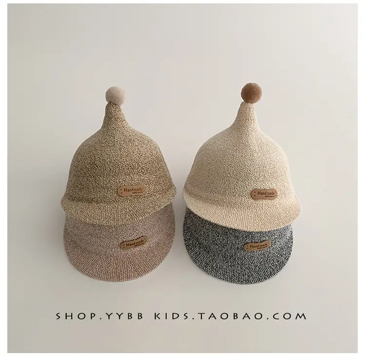 Blue Woven Duck Tongue Straw Hat for Kids — feature 2
