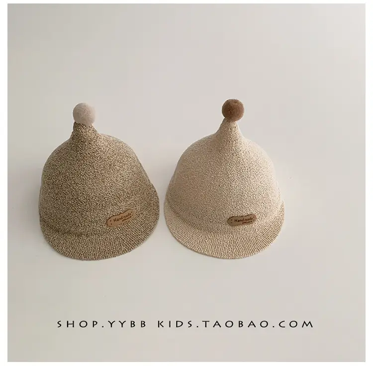Blue Woven Duck Tongue Straw Hat for Kids — feature 7