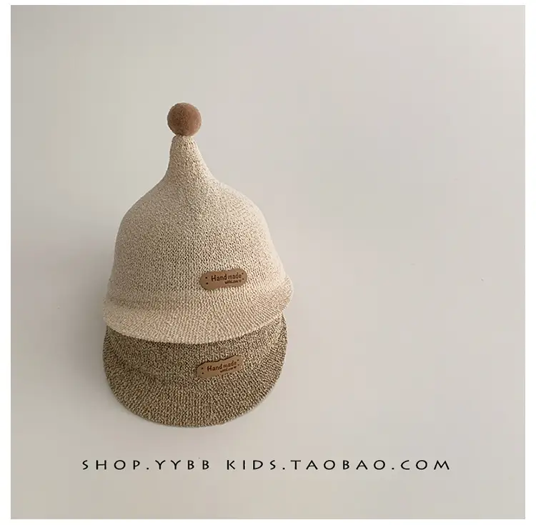 Blue Woven Duck Tongue Straw Hat for Kids — feature 8