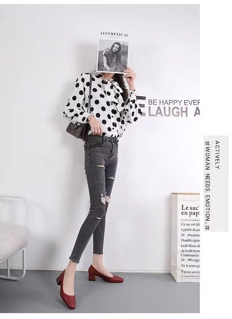 Women Leather Square Toe Heels Black 2025 — feature 14